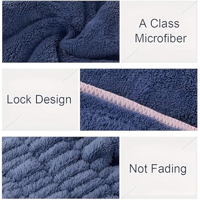 Microfiber Hair Drying Caps, 2 Pack, Super Soft and Absorbent, Quick Drying, Hair Wrap, Shower Cap for Girls and Women (Multicolor) - Image 3